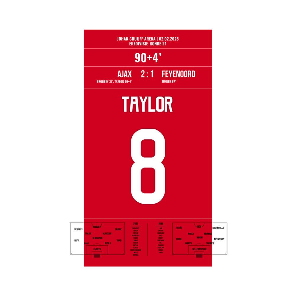 Ajax-Feyenoord 2:1 Taylor