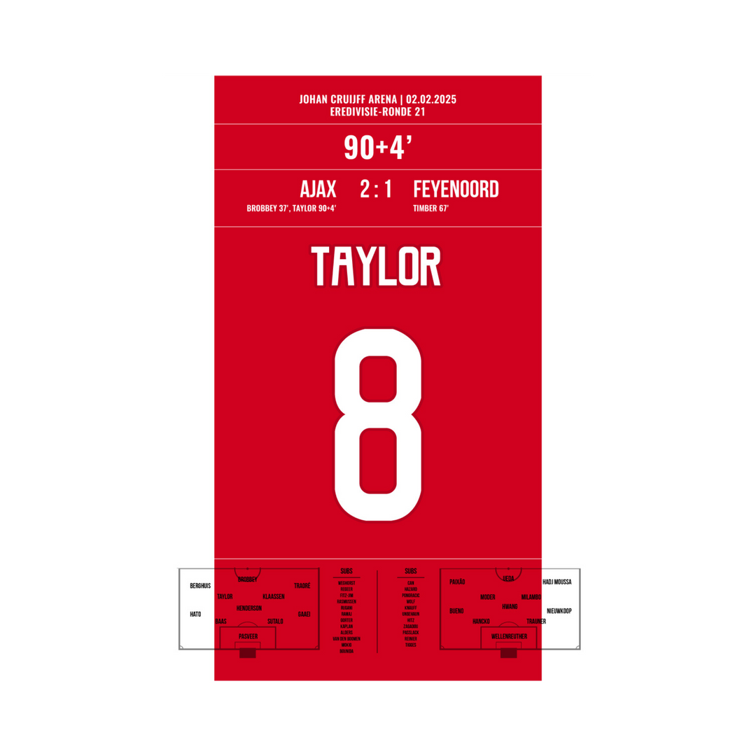 Ajax-Feyenoord 2:1 Taylor