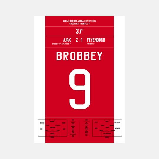 Ajax-feyenoord 2:1 brobbey