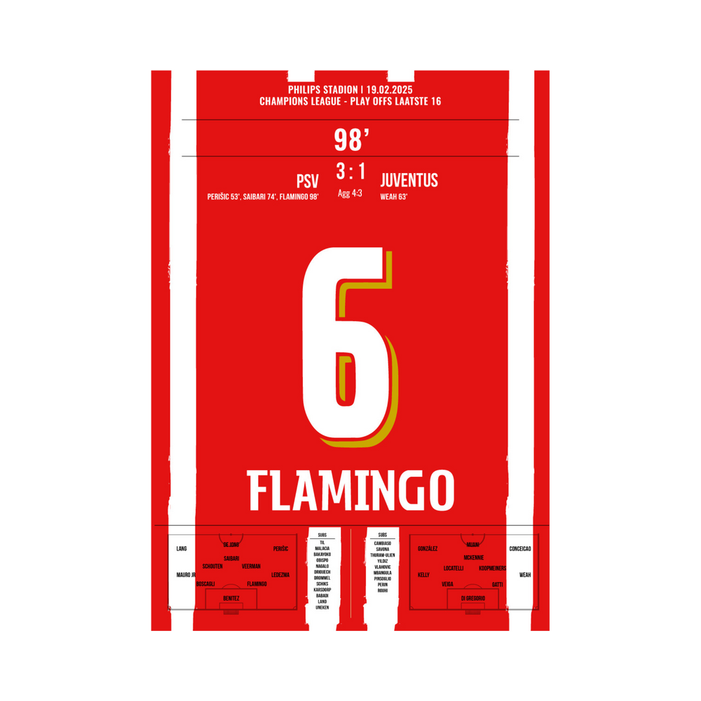 PSV-Juventus 3:1 Flamingo