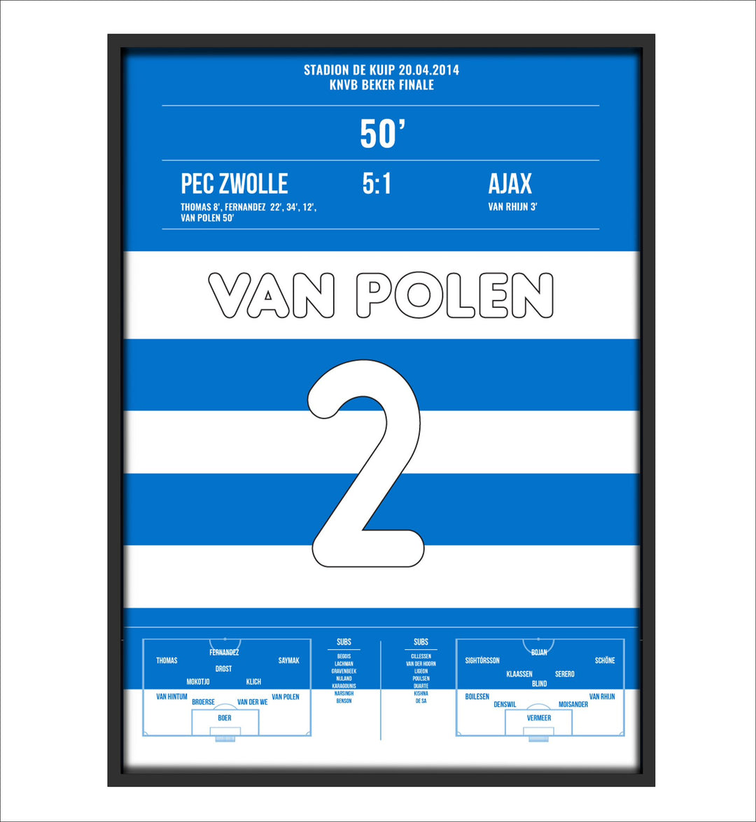 PEC Zwolle-Ajax 5:1 Van Polen KNVB Bekerfinale