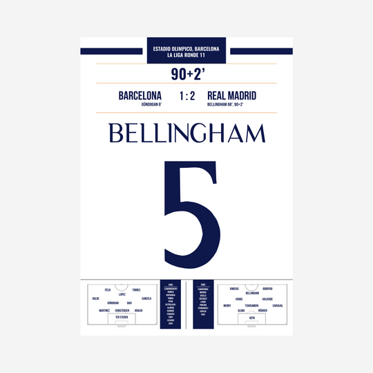 Barcelona- Real Madrid Matchwinner Bellingham