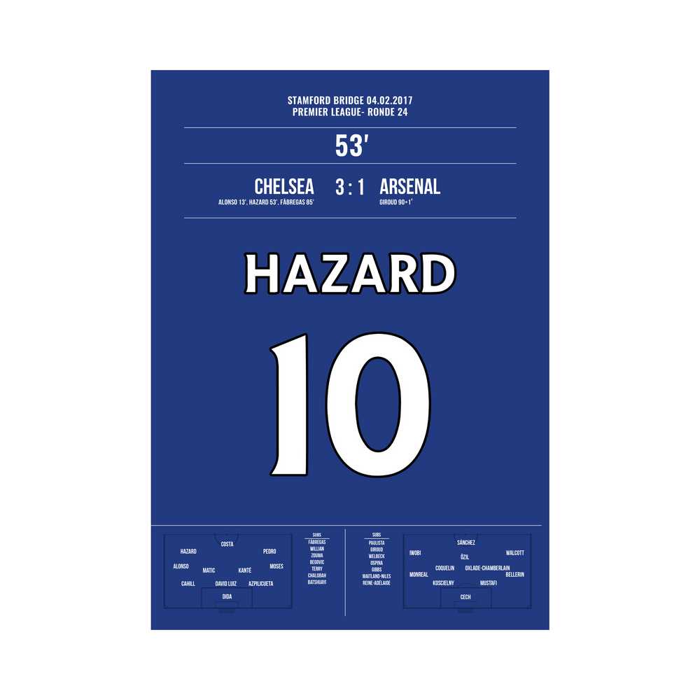 Chelsea-Arsenal 3:1 Hazard