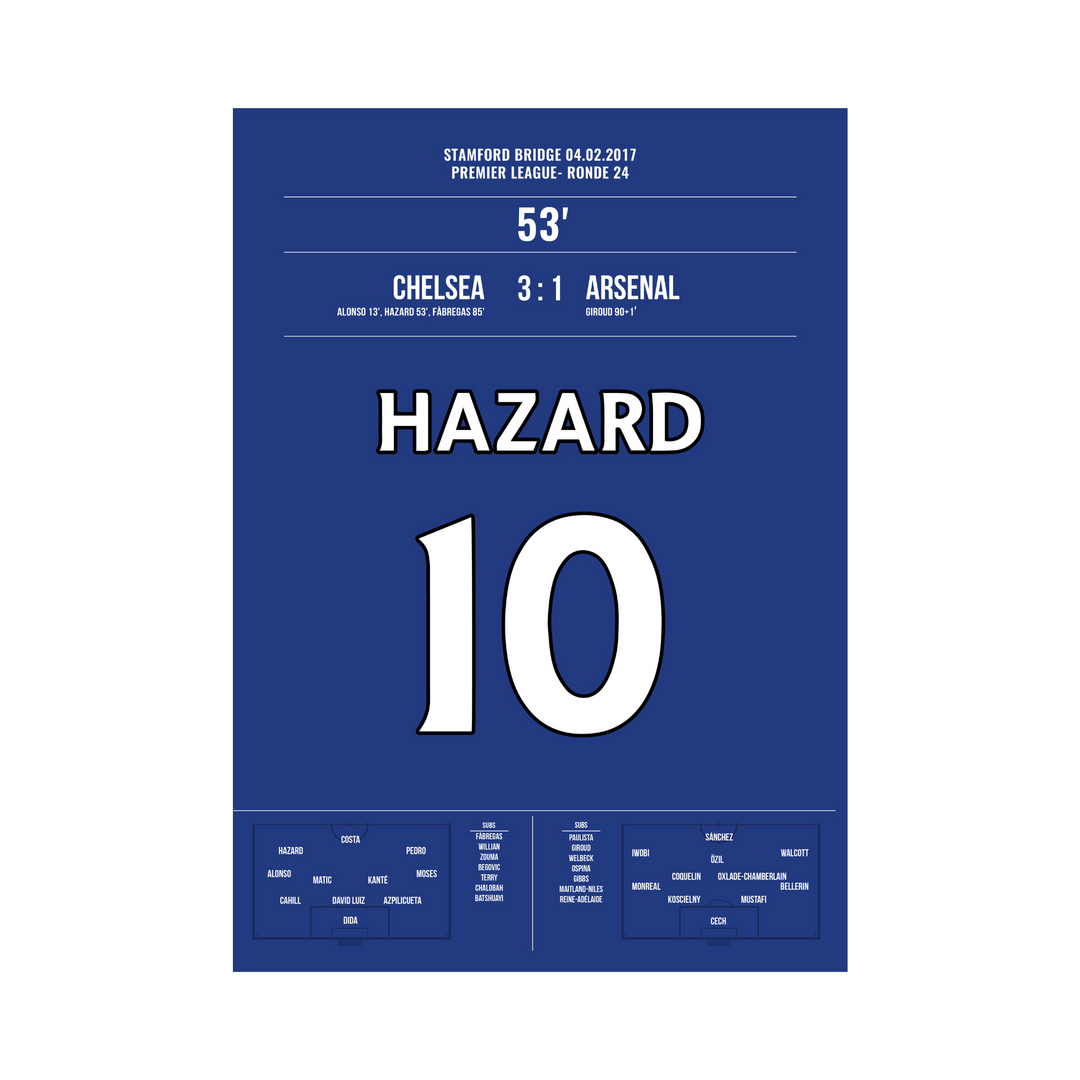 Chelsea-Arsenal 3:1 Hazard