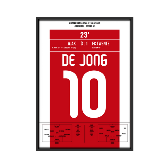Ajax - FC Twente Kampioenswedstrijd 3:1 Siem de Jong