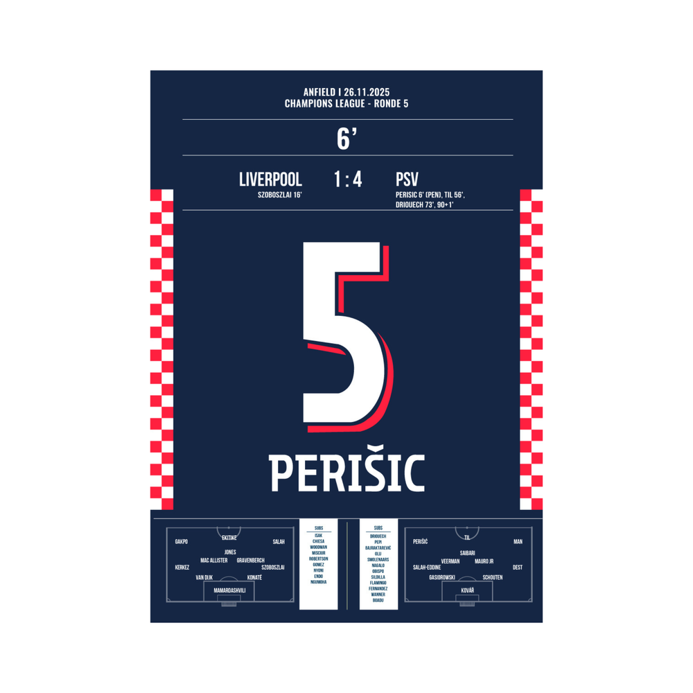 Liverpool - PSV 1:4 Perišić