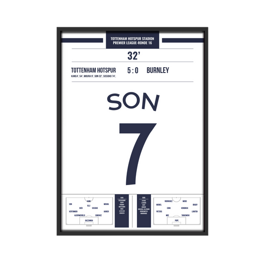 tottenham Hotspur-Burnley 5:0 Wereldsolo SON!