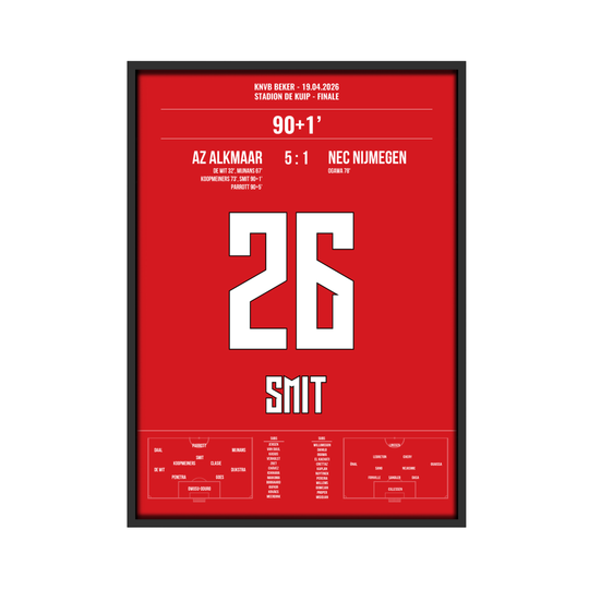 AZ - NEC 5:1 Kees Smit - BekerFinale