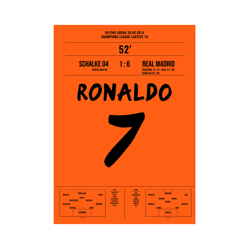 Schalke 04 -  Real Madrid 1:6 Ronaldo